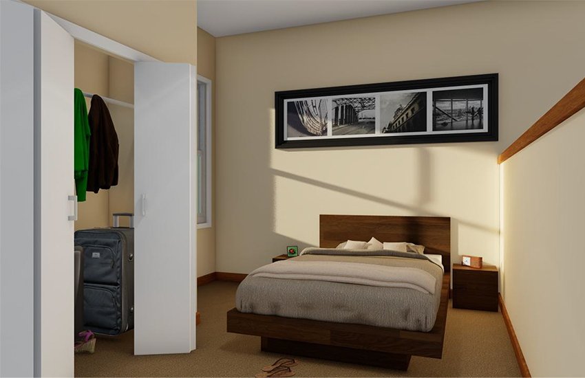 Apartment bedroom